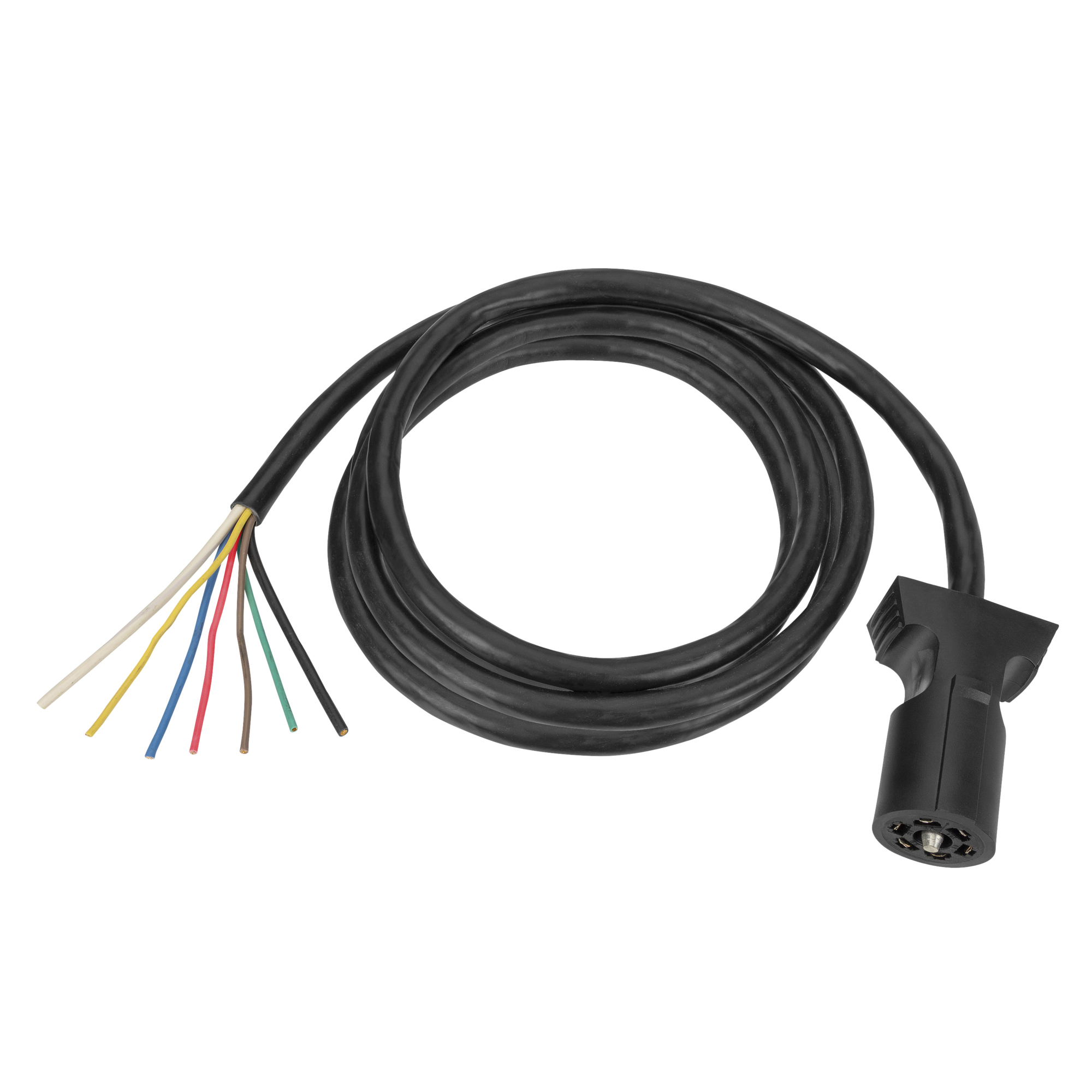 TowSmart, Connector Trailer End 7Blade Jacketed Cable72in., Connection Location Trailer Side, Model# 9570